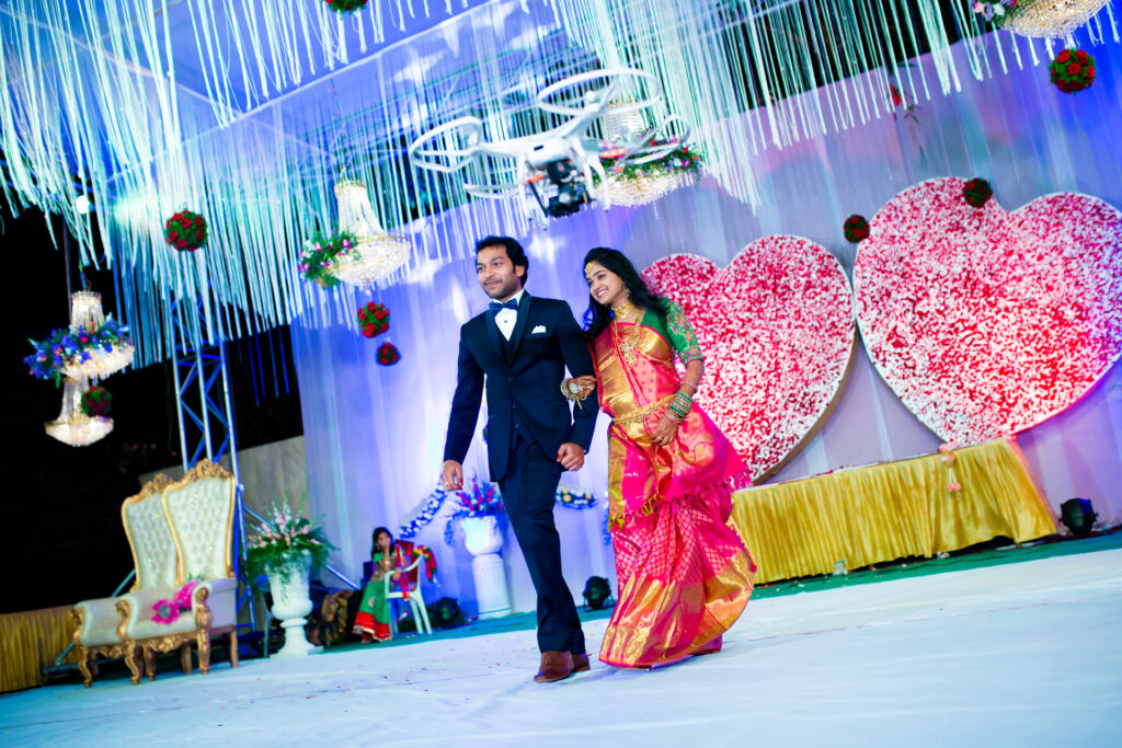 Wedding photographer in Hyderabad – reception celebration